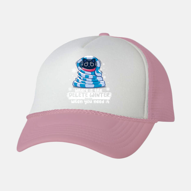 Delete Winter-unisex trucker hat-erion_designs