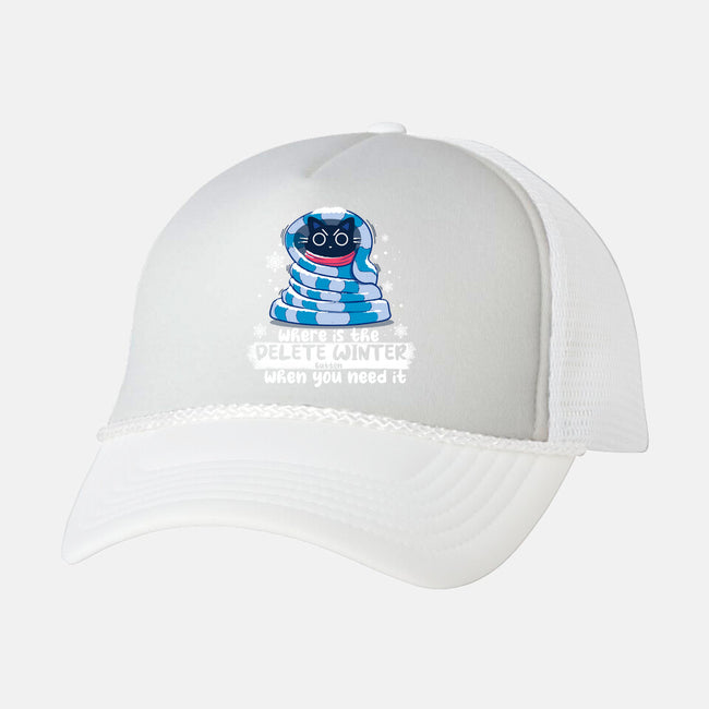 Delete Winter-unisex trucker hat-erion_designs