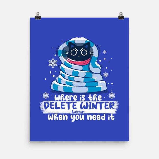 Delete Winter-none matte poster-erion_designs