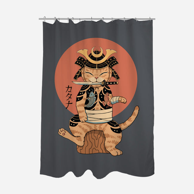 Catana Samurai-none polyester shower curtain-vp021