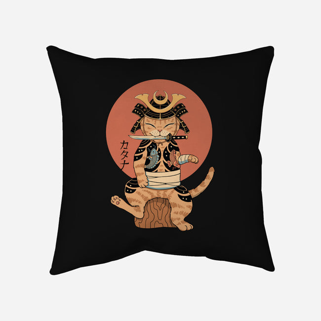 Catana Samurai-none removable cover w insert throw pillow-vp021