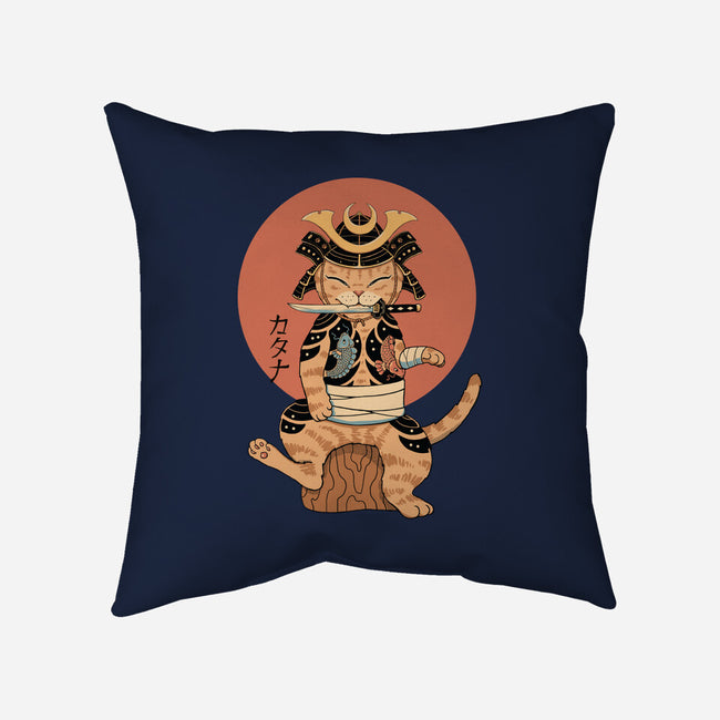 Catana Samurai-none removable cover w insert throw pillow-vp021