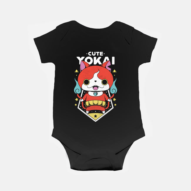 Cute Yokai-baby basic onesie-Alundrart