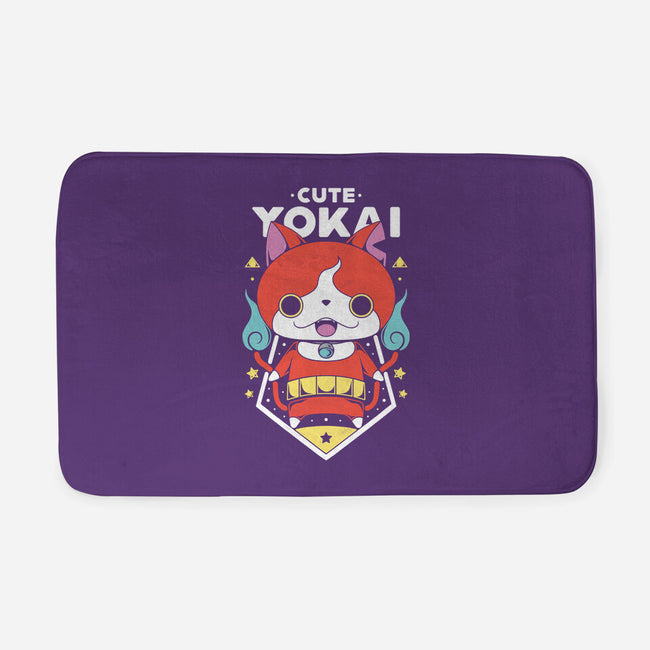Cute Yokai-none memory foam bath mat-Alundrart