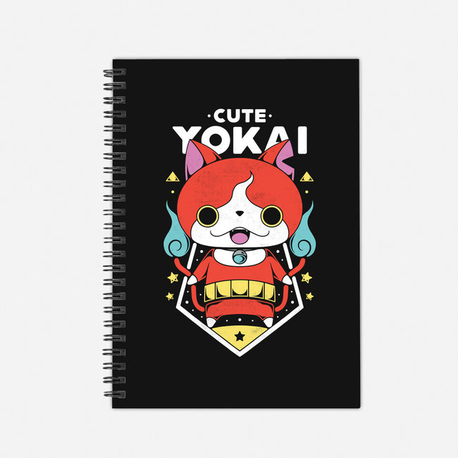 Cute Yokai-none dot grid notebook-Alundrart