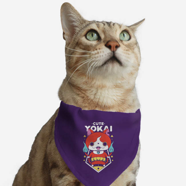 Cute Yokai-cat adjustable pet collar-Alundrart