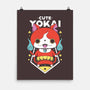Cute Yokai-none matte poster-Alundrart