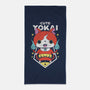 Cute Yokai-none beach towel-Alundrart