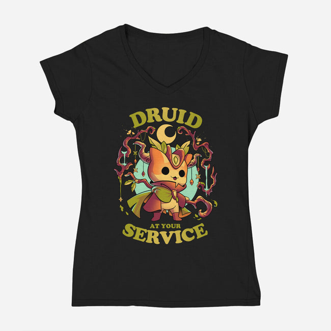 Druid's Call-womens v-neck tee-Snouleaf