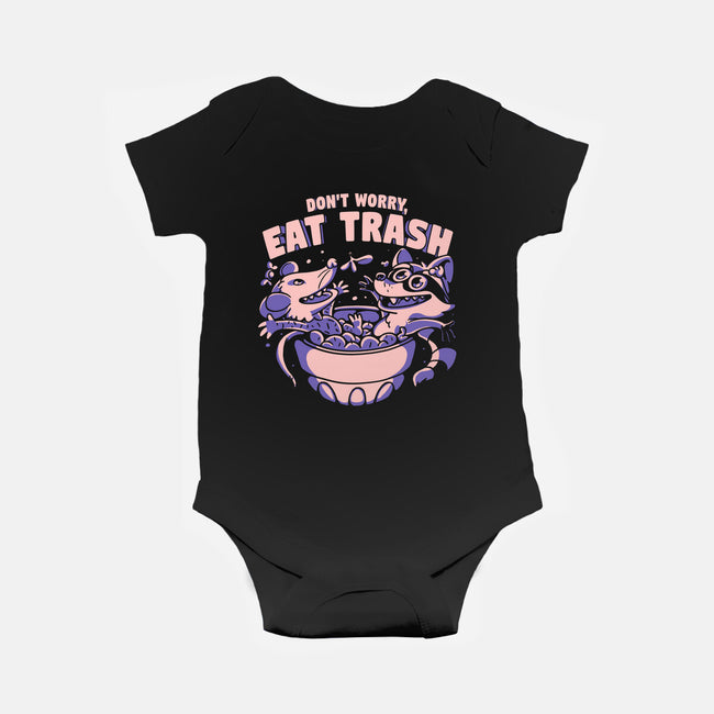 Don't Worry Eat Trash-baby basic onesie-estudiofitas