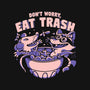 Don't Worry Eat Trash-none basic tote bag-estudiofitas