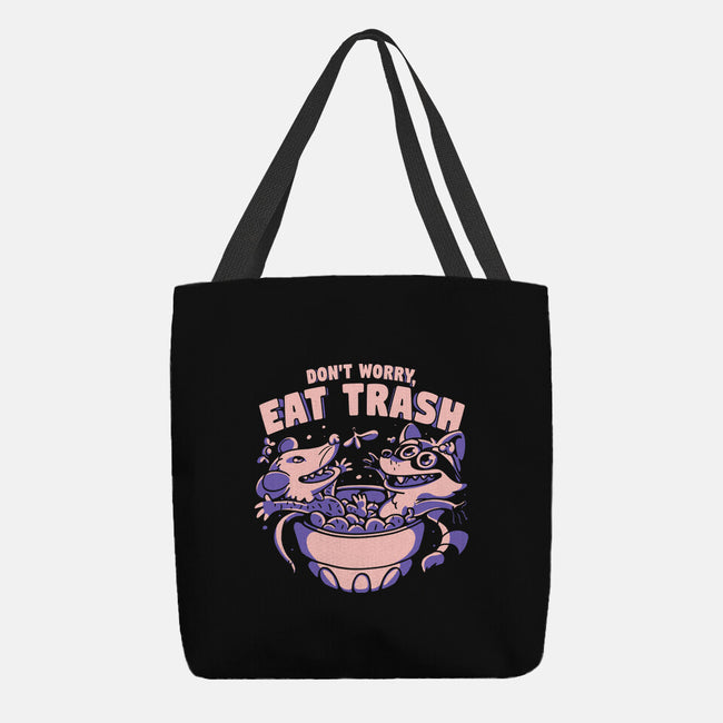 Don't Worry Eat Trash-none basic tote bag-estudiofitas