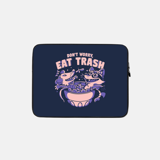 Don't Worry Eat Trash-none zippered laptop sleeve-estudiofitas