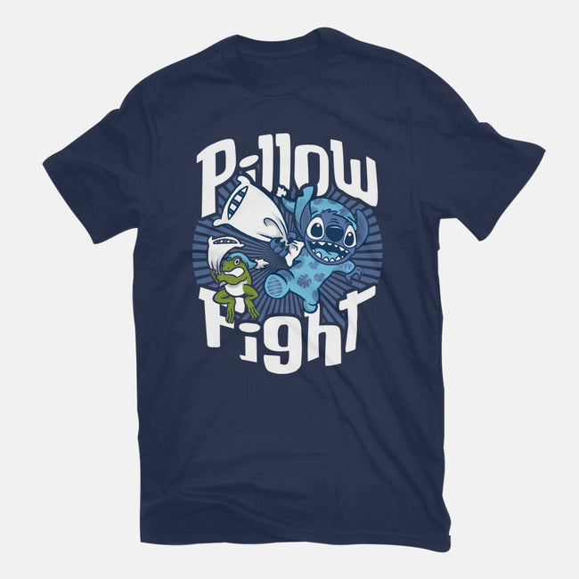 Stitch Pillow Fight-mens premium tee-Bezao Abad