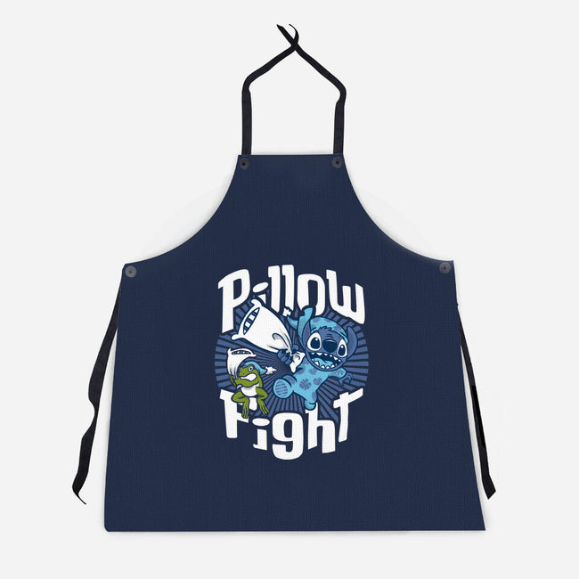 Stitch Pillow Fight-unisex kitchen apron-Bezao Abad