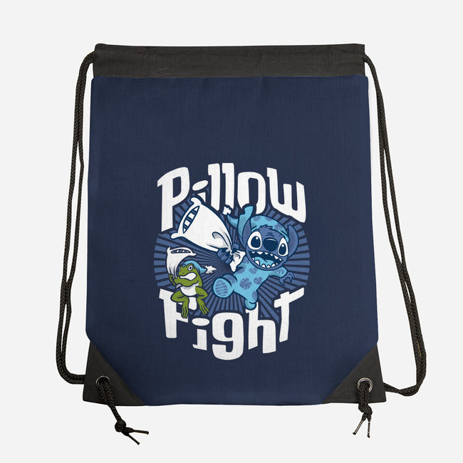 Stitch Pillow Fight-none drawstring bag-Bezao Abad