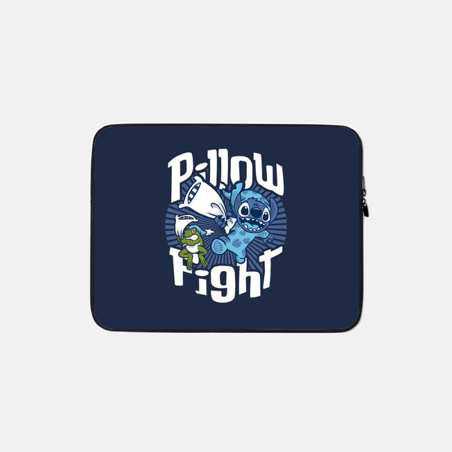 Stitch Pillow Fight-none zippered laptop sleeve-Bezao Abad