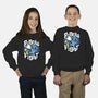 Stitch Pillow Fight-youth crew neck sweatshirt-Bezao Abad