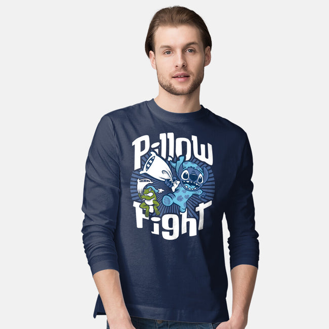 Stitch Pillow Fight-mens long sleeved tee-Bezao Abad