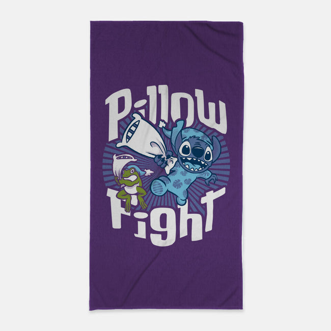 Stitch Pillow Fight-none beach towel-Bezao Abad