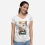 Pirate In Edo-womens v-neck tee-vp021