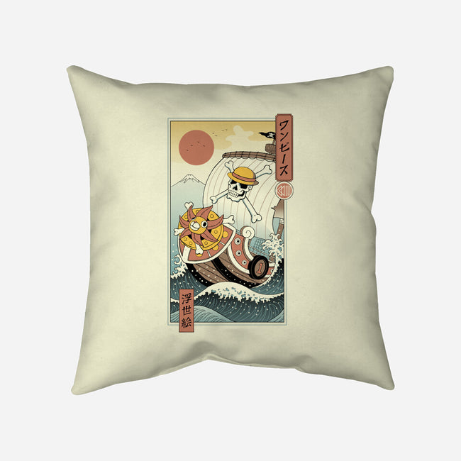 Pirate In Edo-none removable cover w insert throw pillow-vp021