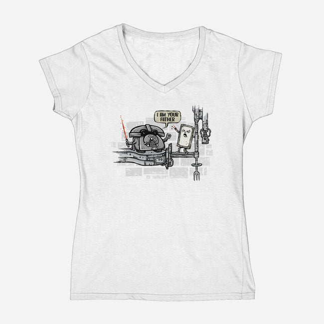 The Cell Father-womens v-neck tee-kg07