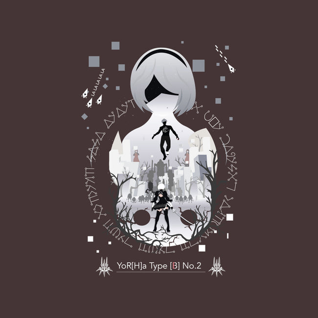 Yorha Unit 2b-none drawstring bag-SwensonaDesigns