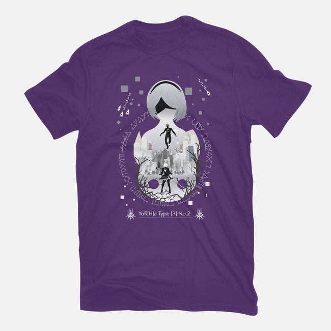 Yorha Unit 2b-womens fitted tee-SwensonaDesigns