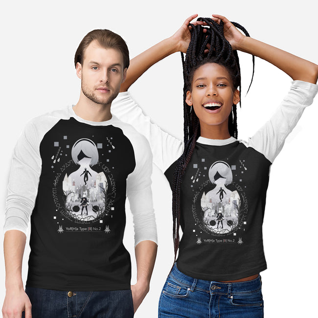 Yorha Unit 2b-unisex baseball tee-SwensonaDesigns