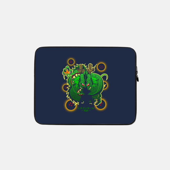 God Dragon-none zippered laptop sleeve-Diego Oliver