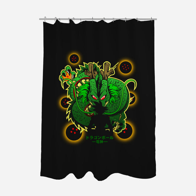 God Dragon-none polyester shower curtain-Diego Oliver
