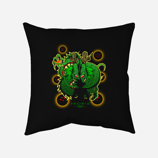 God Dragon-none removable cover w insert throw pillow-Diego Oliver