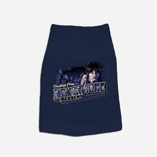 Greetings From Nevermore-dog basic pet tank-goodidearyan