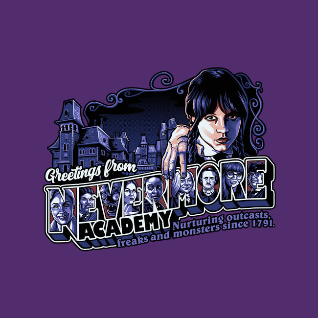 Greetings From Nevermore-none removable cover w insert throw pillow-goodidearyan