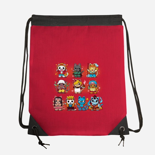 Pirate Kittens-none drawstring bag-Vallina84