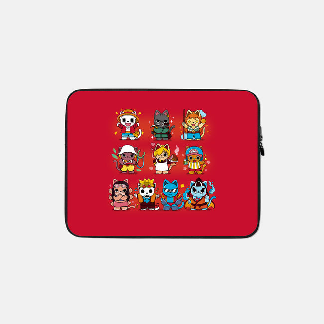 Pirate Kittens-none zippered laptop sleeve-Vallina84