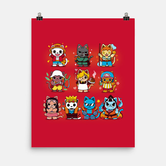 Pirate Kittens-none matte poster-Vallina84