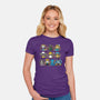 Pirate Kittens-womens fitted tee-Vallina84