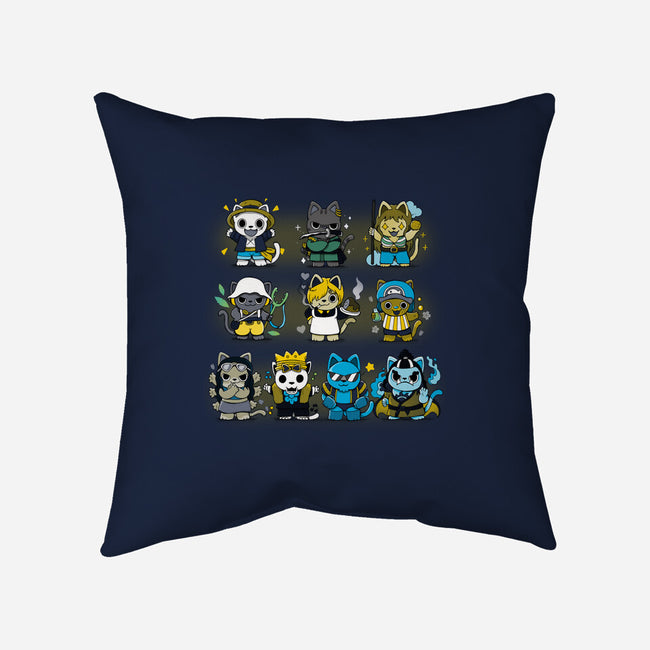Pirate Kittens-none removable cover w insert throw pillow-Vallina84
