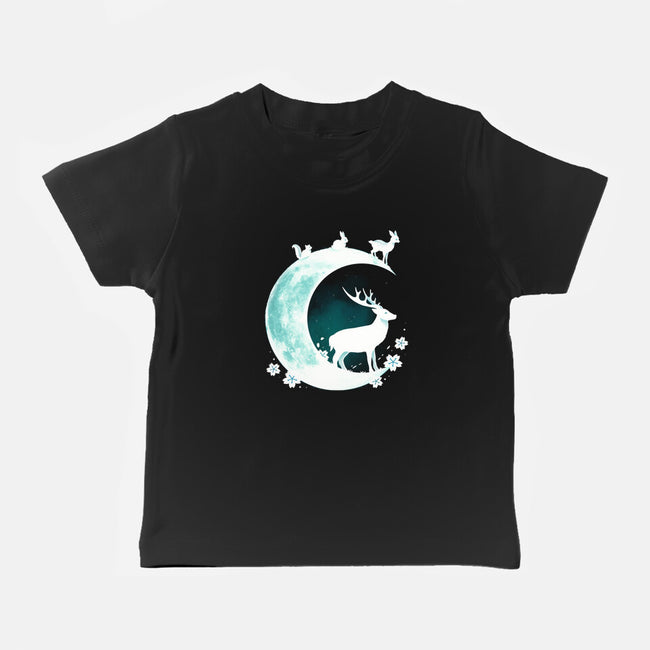 Deer Moon-baby basic tee-Vallina84