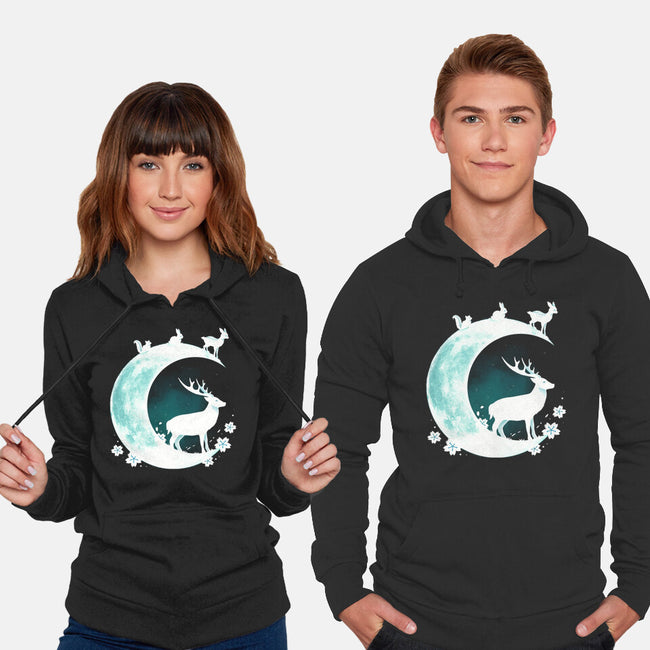 Deer Moon-unisex pullover sweatshirt-Vallina84