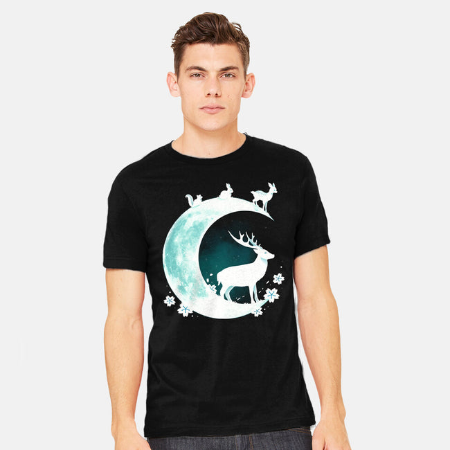 Deer Moon-mens heavyweight tee-Vallina84