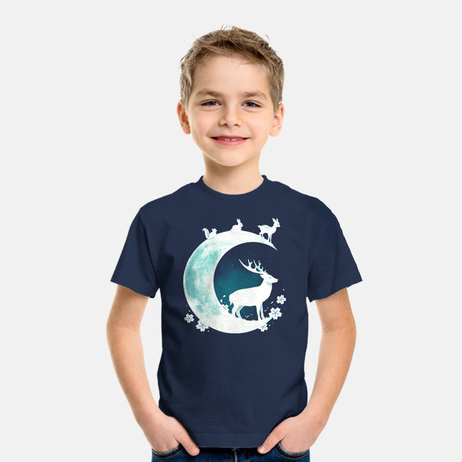Deer Moon-youth basic tee-Vallina84
