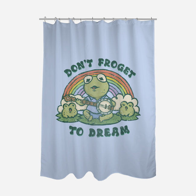 Don't Froget To Dream-none polyester shower curtain-kg07