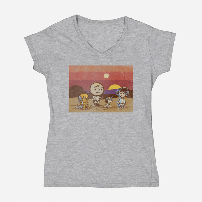 You Are My Only Hope-womens v-neck tee-kg07