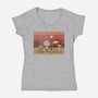 You Are My Only Hope-womens v-neck tee-kg07