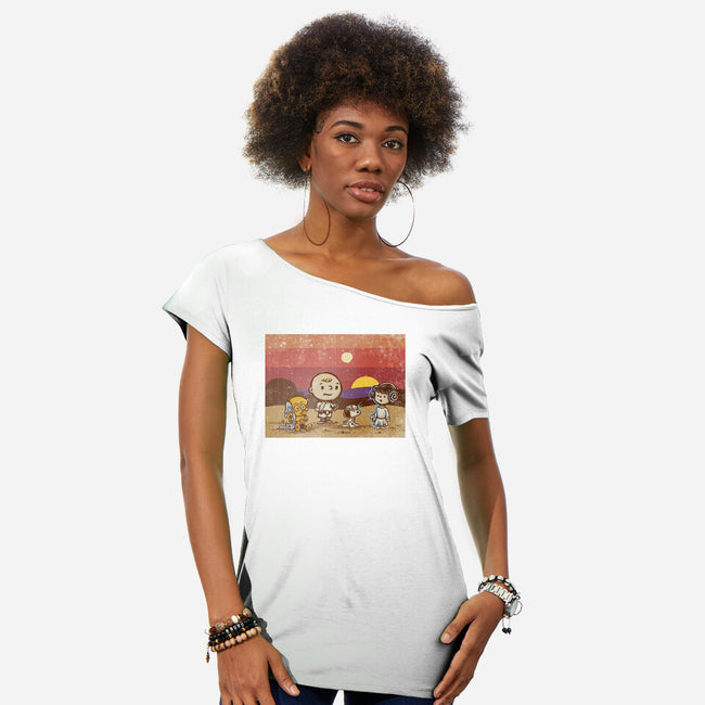You Are My Only Hope-womens off shoulder tee-kg07