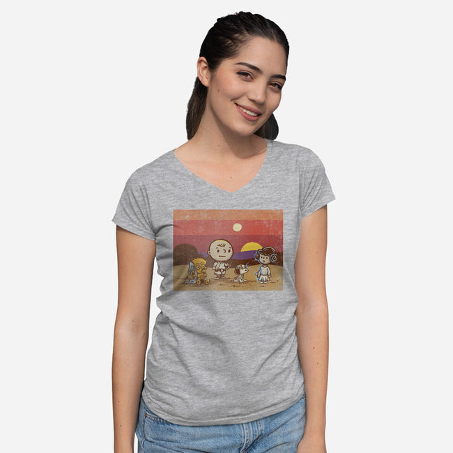 You Are My Only Hope-womens v-neck tee-kg07