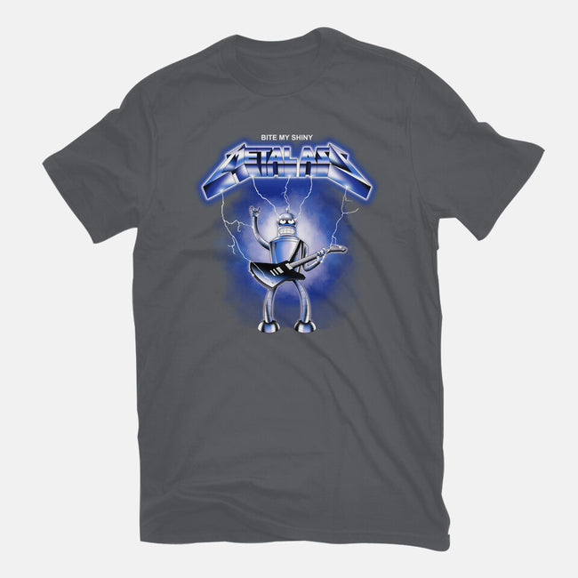 Shiny Metal-womens fitted tee-retrodivision